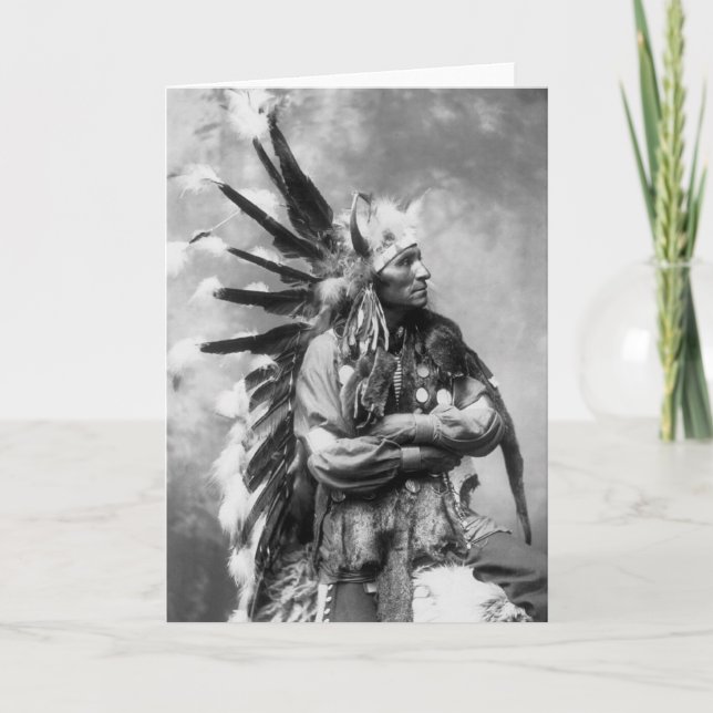 Kleines Pferd, Oglala Sioux, 90er Karte (Vorderseite)