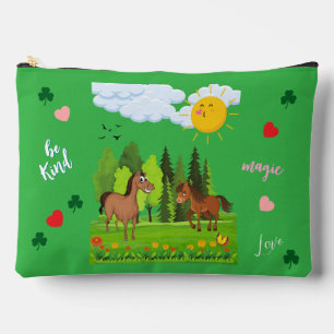 Kleines Pferde-Design für Kinder Zubehörtasche