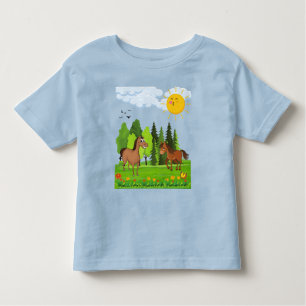 Kleines Pferdedesign für Kinder Kleinkind T-shirt