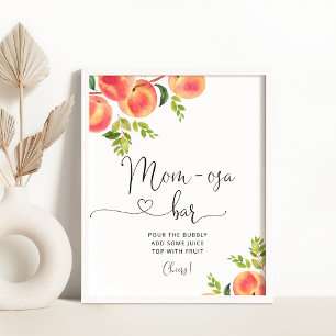 Kleines Pfirsichzeichen, Mama-osa-Bar Poster