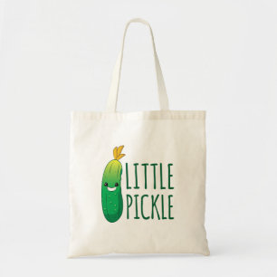 Kleines Pickle Niedlich Grünes Pickle mit Sonnenb Tragetasche