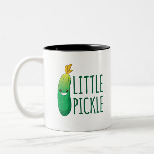Kleines Pickle Niedlich Grünes Pickle mit Sonnenb Zweifarbige Tasse