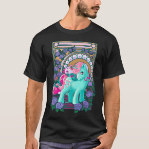 Kleines Pony Sprudel Art Nouveau vintage T-Shirt