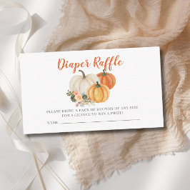 Kleines Pumpkin Baby Duwer Winkler Raffle Ticket Begleitkarte