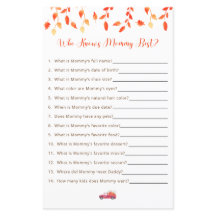 Kleines Pumpkin Baby Shower Game, das die Mama am 