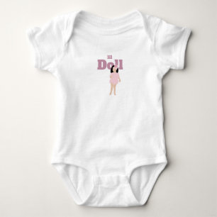 Kleines Puppen-T-Shirt Baby-Body Baby Strampler