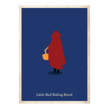 Kleines Red Riding Hood Minimalistisches Poster