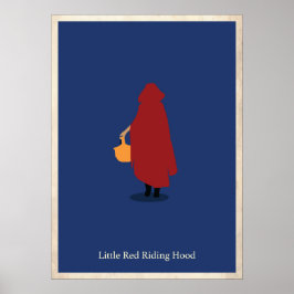 Kleines Red Riding Hood Minimalistisches Poster