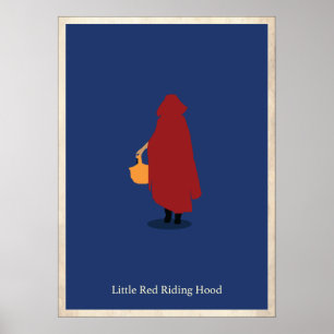 Kleines Red Riding Hood Minimalistisches Poster