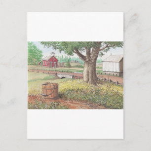 Kleines Red School House Postkarte