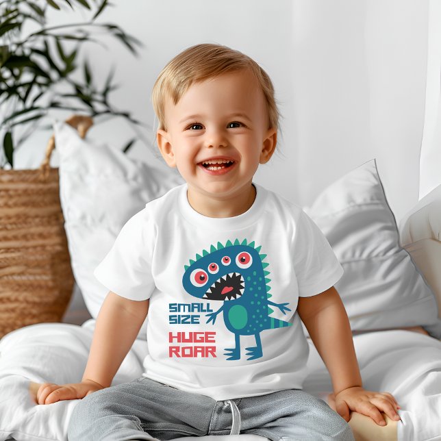 Kleines, riesiges Gebrüll Baby T-shirt (Von Creator hochgeladen)