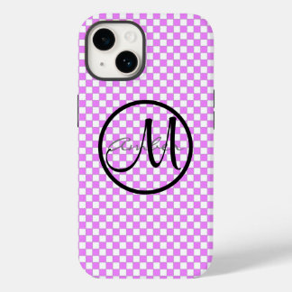 Kleines, rosa, Personalisiertes Muster Ca Case-Mate iPhone 14 Hülle