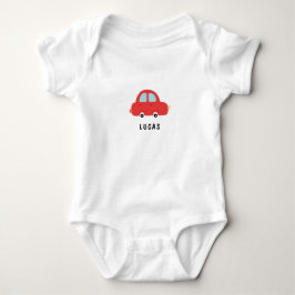 Kleines rotes Auto personalisiertes Baby-Body Baby Strampler