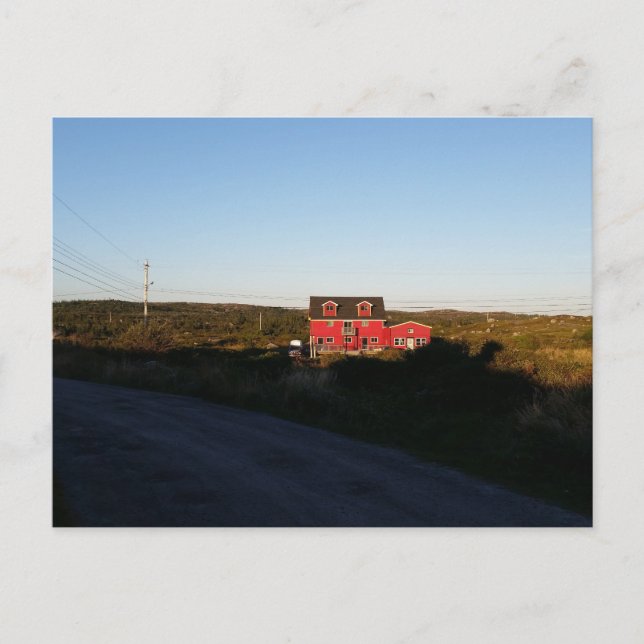 Kleines rotes Haus Postkarte (Vorderseite)