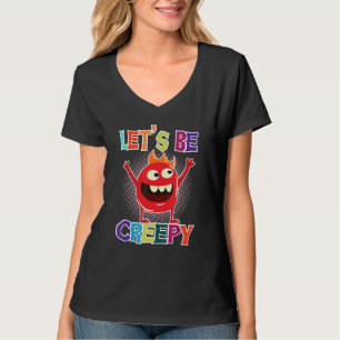 Kleines rotes Monster Lasse gruselig Halloween Kid T-Shirt