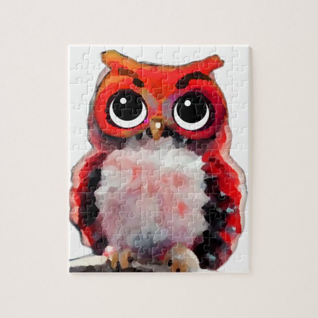 Kleines Rotes Owl Puzzle (Vertikal)