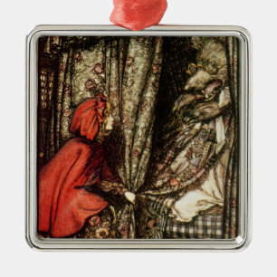 Kleines Rotkäppchen Arthurs Rackham Silbernes Ornament
