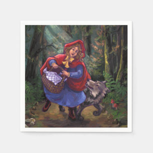 Kleines Rotkäppchen Serviette