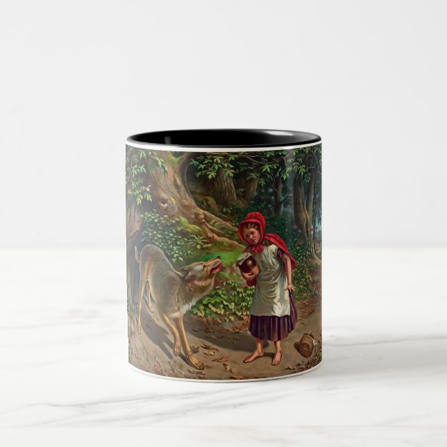 Kleines Rotkäppchen Zweifarbige Tasse (Mittel)
