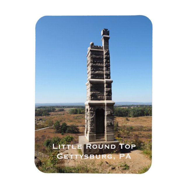 Kleines Runder Top in Gettysburg PA Magnet (Vertikal)