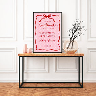 Kleines Schatz-Baby-Party Begrüßungsschild Poster