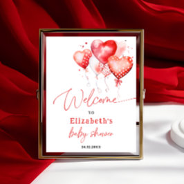 Kleines Schatz-Valentins-Baby-Dusch-Empfang Poster