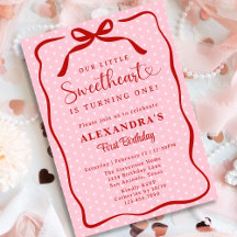 Kleines Schatz Valentins Mädchen 1. Geburtstag