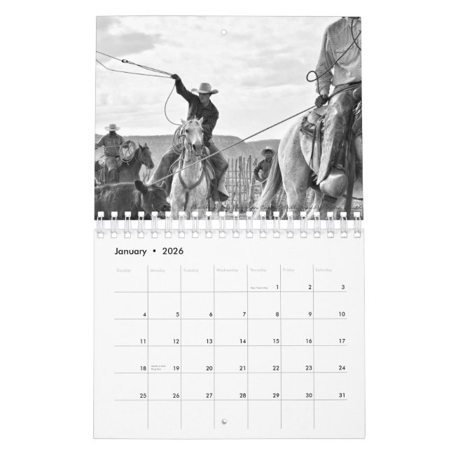 Kleines Schaukeln faul ein Schwarzweiss-Kalender Kalender (Jan 2026)