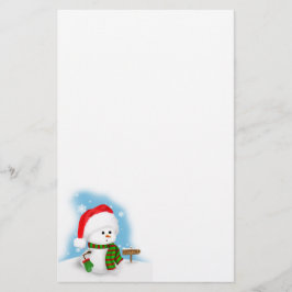 Kleines Schneemann-Briefpapier Briefpapier