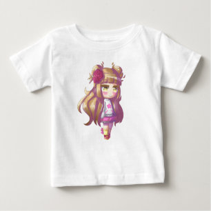 Kleines schüchternes Mädchen Baby T-shirt