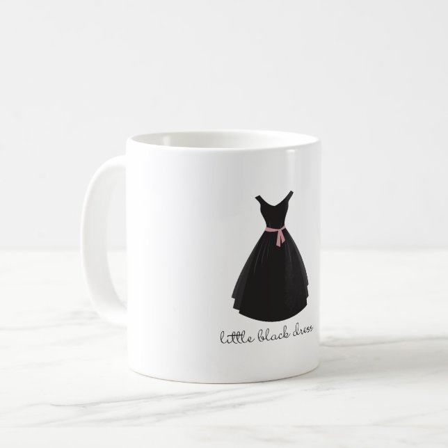 Kleines Schwarzes Kleid Kaffeetasse (Vorderseite Links)