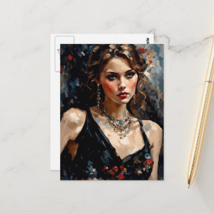 Kleines schwarzes Kleid Postkarte