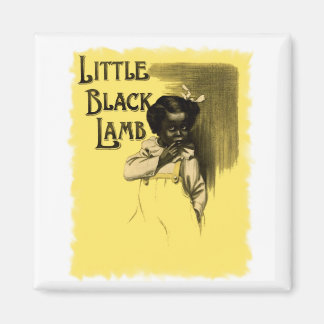 Kleines schwarzes Lamm Vintag Black Americana Magnet