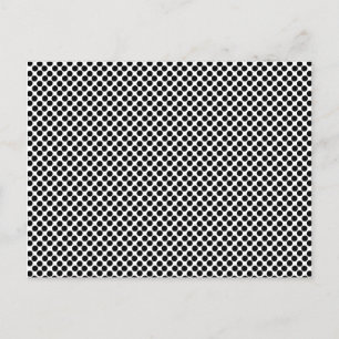 Kleines schwarzes Punkte-Muster Postkarte
