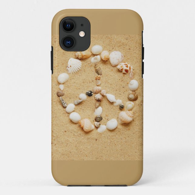 Kleines Seashell-Friedenszeichen Case-Mate iPhone Hülle (Rückseite)