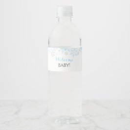 Kleines Snowflake Baby Dusche Wasserflasche Etiket Wasserflaschenetikett