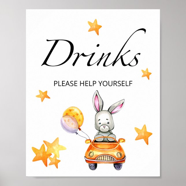 Kleines Sonnengetränk Poster (Vorne)