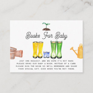 Kleines Sprout Blue Gardens Buchanfrage Begleitkarte