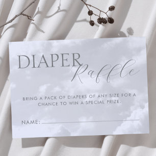 Kleines Stück Heaven Diaper Raffle Baby Dusche Begleitkarte