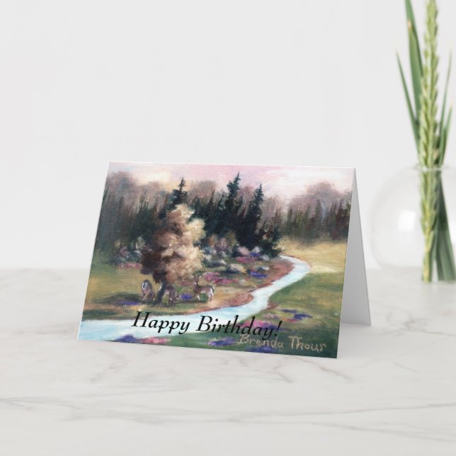 Kleines Stück Himmel, glücklich zum Geburtstag! Karte (Vorderseite)