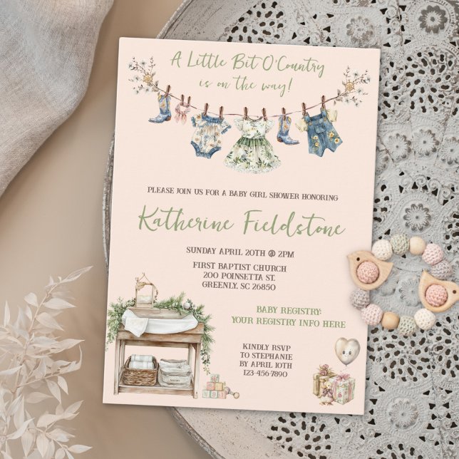 Kleines Stück Land Babydusche Einladung (Von Creator hochgeladen)