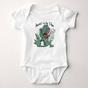 Kleines T. Rex Tante durch Mudge Studios Baby Strampler