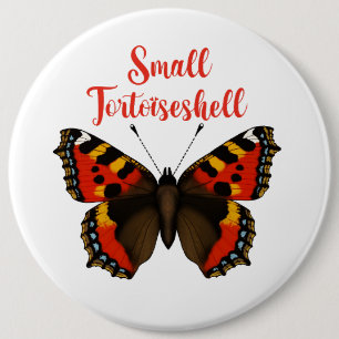Kleines Tortoiseshell Schmetterling Rundfunk-Abzei Button