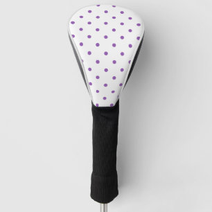 Kleines Tupfen-Muster: Lila Golf Headcover