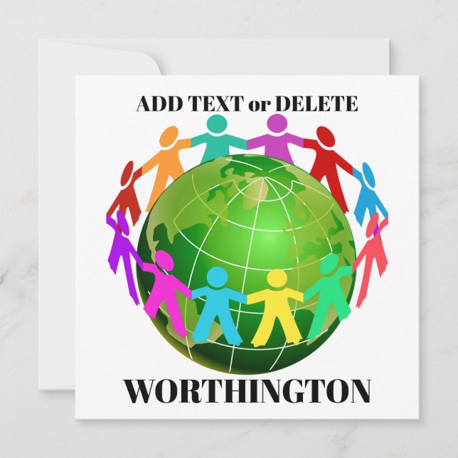 Kleines Türzeichen, Stationierung, Einladung (Vorderseite)