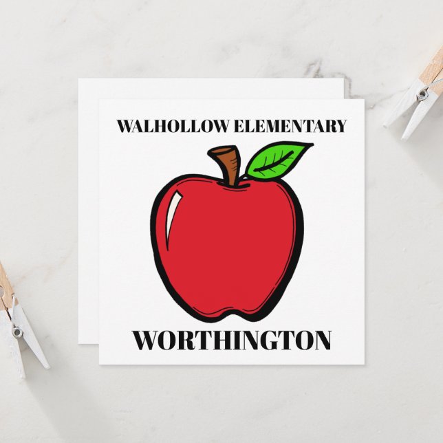 Kleines Türzeichen, Stationierung, Einladung (Vorderseite/Rückseite Beispiel)