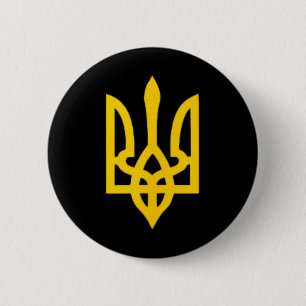 Kleines ukrainisches Wappen Flagge Symbol Zeichen Button