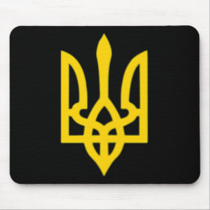 Kleines ukrainisches Wappen Flagge Symbol Zeichen Mousepad