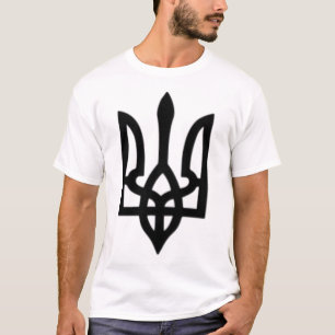 Kleines ukrainisches Wappen Flagge Symbol Zeichen T-Shirt