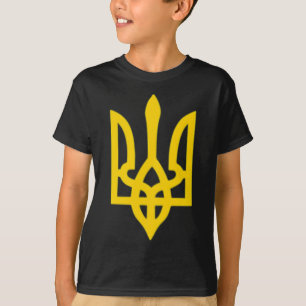Kleines ukrainisches Wappen Flagge Symbol Zeichen T-Shirt